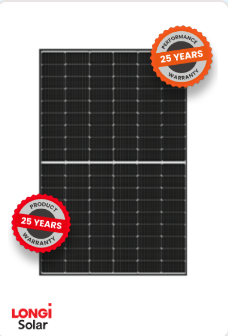 Longi Solar MONO HPBC Half Cell 440W HTH Black Frame