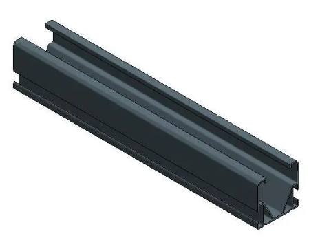 Valk Alu Side++ Profile L=2370 mm Black Coated