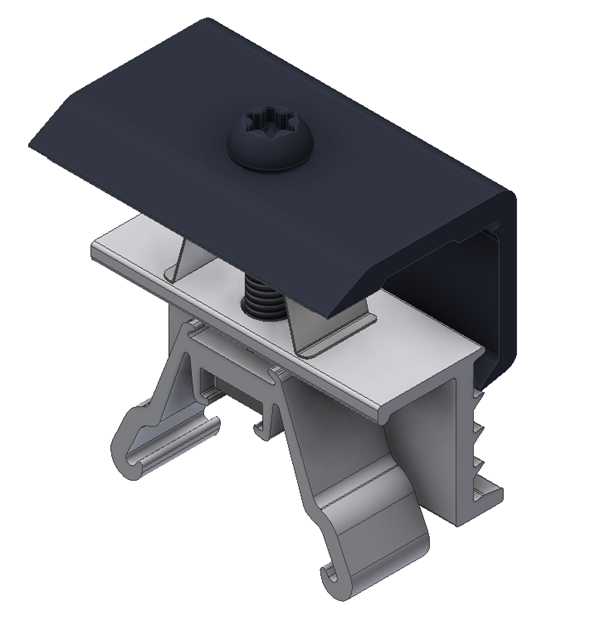 ValkAce - Panel clamp End - black