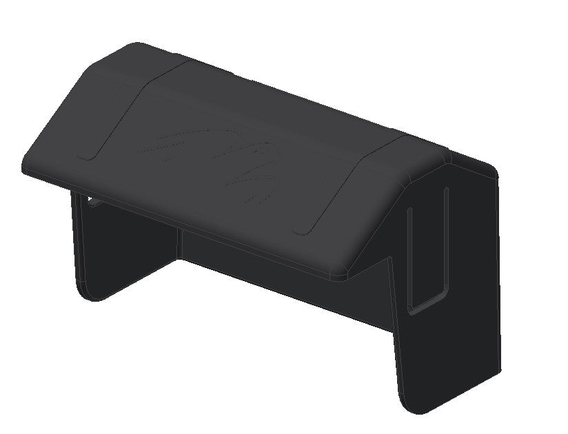 Valk End Plastic Cover End Clamp - Black