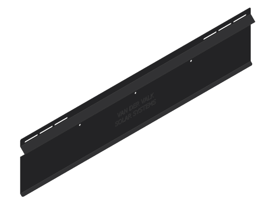 Valk Valkpro+ Galv Back Plate P10° L=1160mm Black