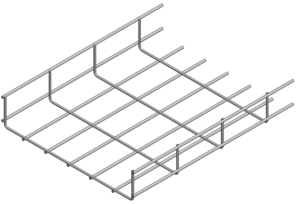 Valk Valkcablecare Galv Cable Basket B=300 H=60 L=3000mm