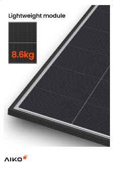 Aiko 445W Nebular 2P, N-Type, Mono-Glass ABC, 54 Cell, Black Frame, , MC4-EVO2
