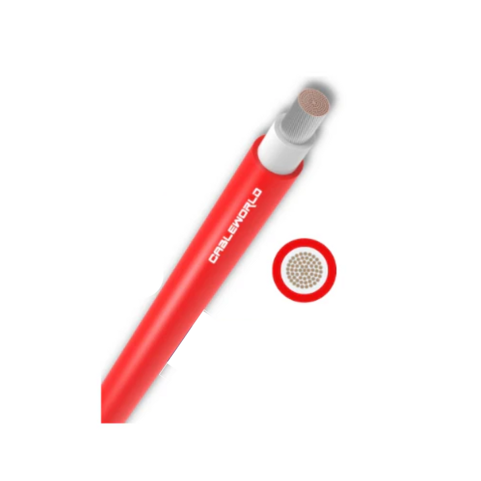 Elettro Brescia 6mm2 single-core 100m - Red