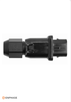 Enphase Field-wireable connectors (Female) single – Nuvision Energy Ltd