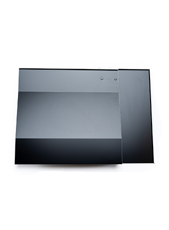 GSE Top Right Corner Flashing BLACK 30mm