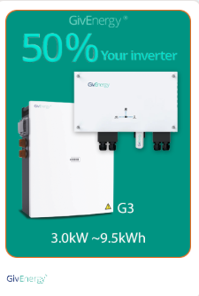 GivEnergy 3.0kW AC Coupled inverter with 9.5kWh Battery Package (9.5kWh)