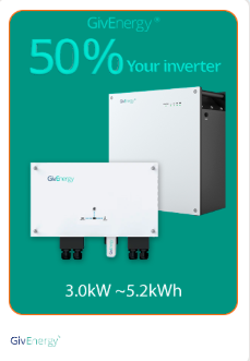 GivEnergy 3.0kW AC Coupled inverter with 5.2kWh Battery Package (5.2kWh)