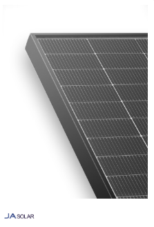 JA Solar 530W N-type Bifacial Double Glass LB Black Frame MC4