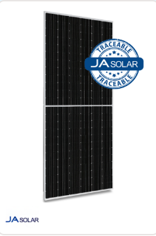 450W N-type Double Glass Bifacial LB Traceable with MC4 connectors (Black Frame)