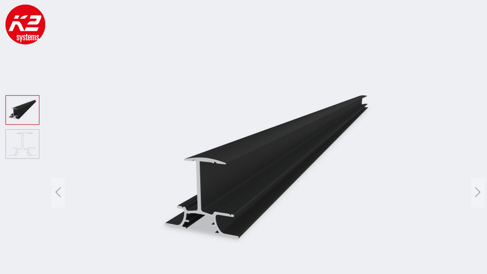 Rail - InsertionRail 2.0 - 30; 5.70 m Black