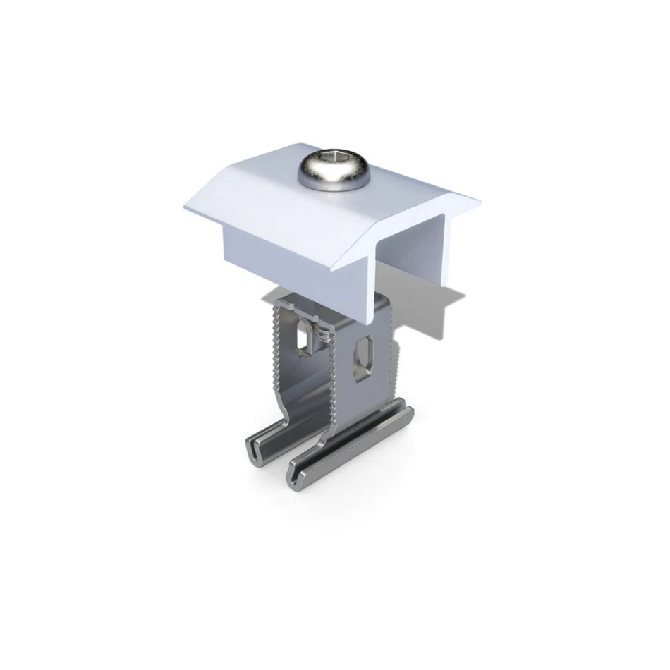 Renusol Middle Clamp+ 30 - 50mm Silver