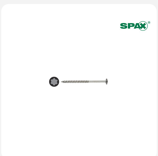 Spax Hi.Force T-Star Plus T30 6.0mm x 80mm A2 Stainless Steel (Pack of 100)