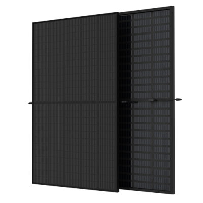 Trinasolar 440W Vertex S+ BiFacial Dual Glass N-type iTOPCon Mono Solar Module - Black Frame/Transparent Backsheet